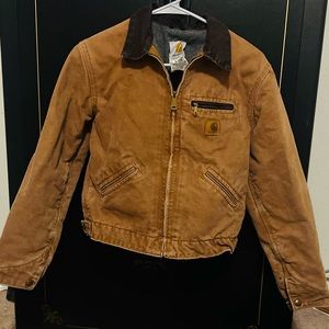 Children Carhartt size 10/12 brown jacket